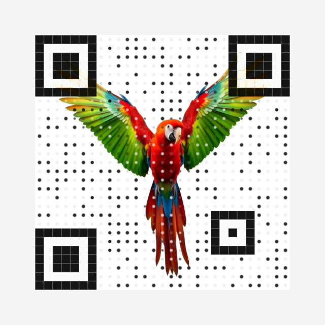 Animated art QR example